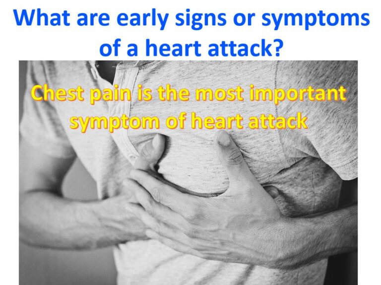 What Are Early Signs Or Symptoms Of A Heart Attack? – All About Heart 