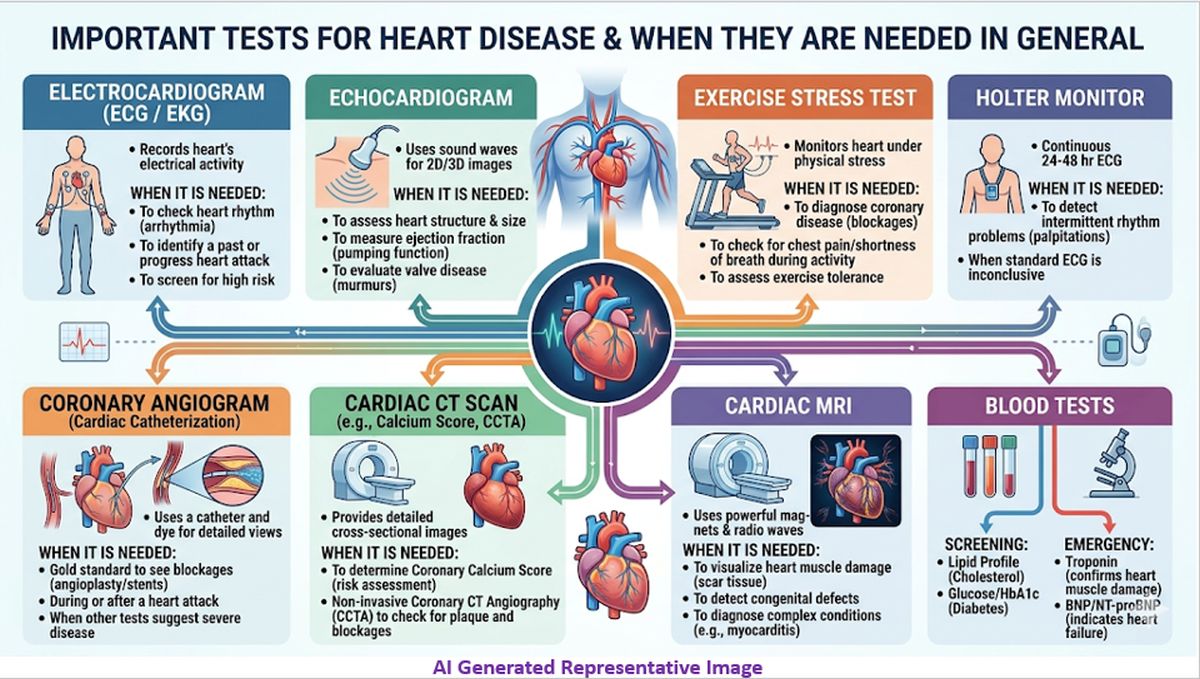 Heart Tests Lab Important Tests for Heart Disease and When They are Needed in General ...