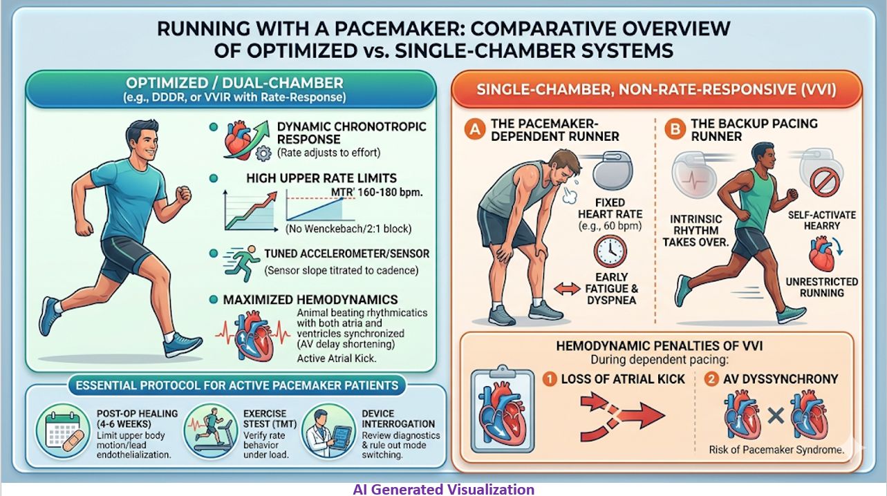 Running with a pacemaker: Comparative overview over optimized vs single ...