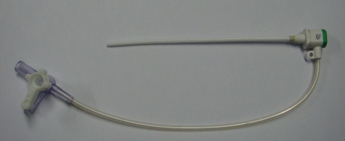 Valved arterial sheath with side arm and stop cock