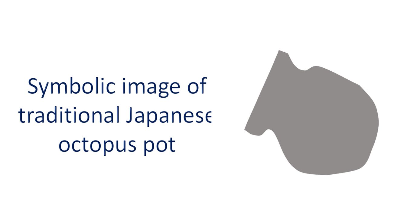 Symbolic image of traditional Japanese octopus pot