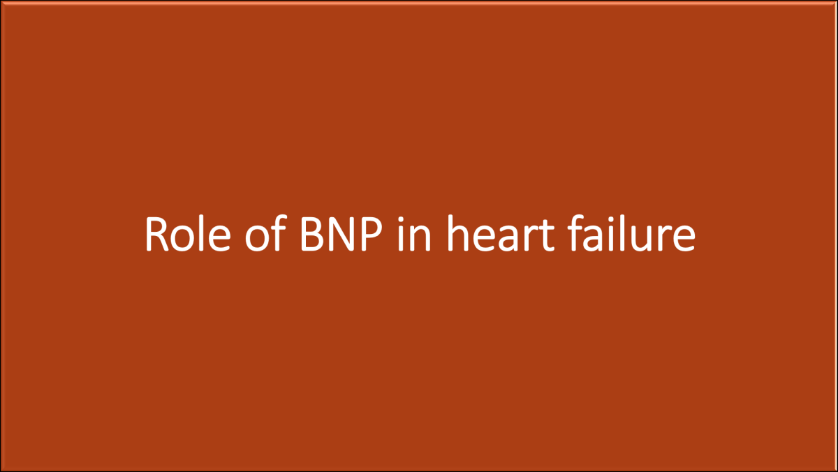 Stages Of Heart Failure And BNP Levels Chart