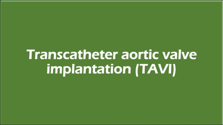 Transcatheter aortic valve implantation (TAVI) – All About ...