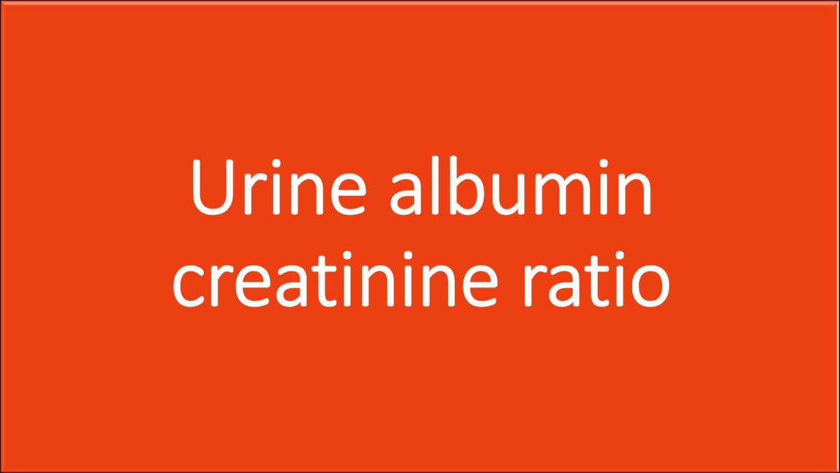 Urine albumin creatinine ratio predicts cardiovascular events