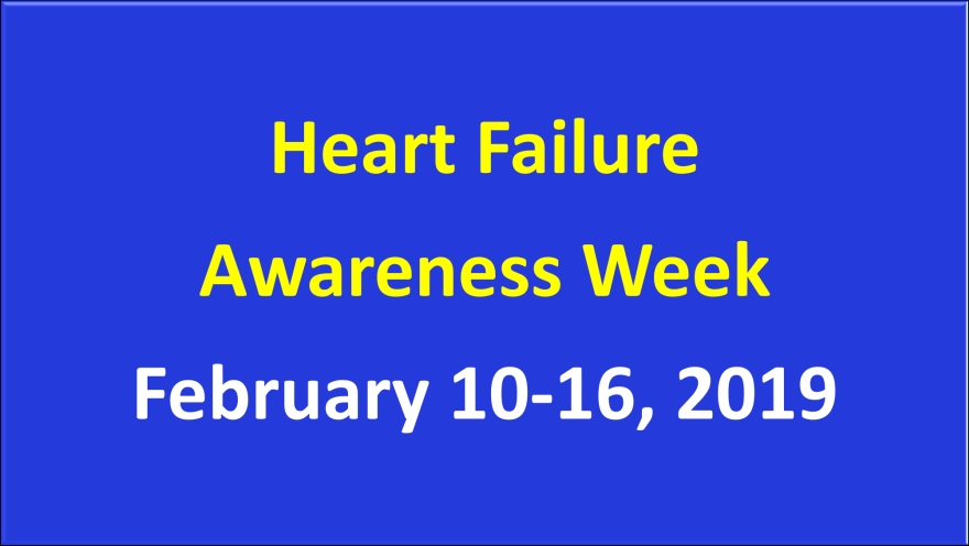 Heart failure awareness week 2019