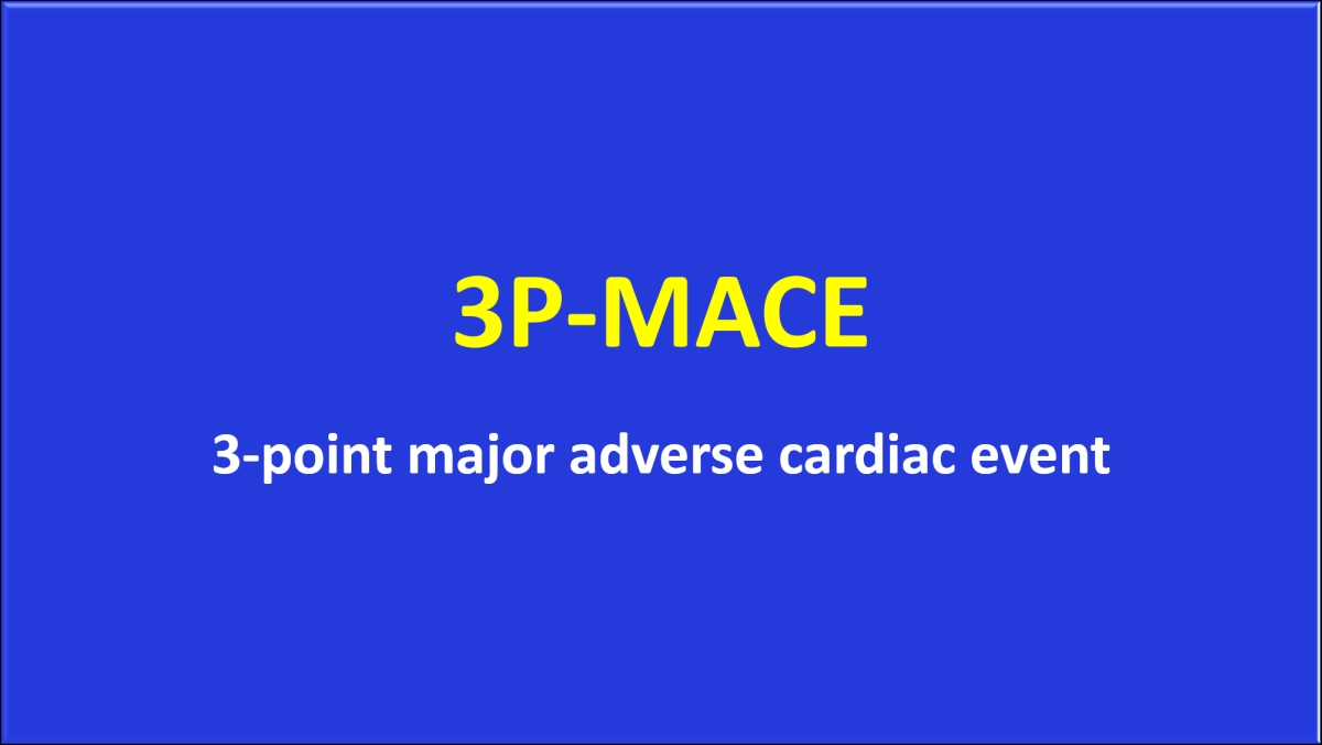 3PMACE 3point major adverse cardiac event important prim. endpoint