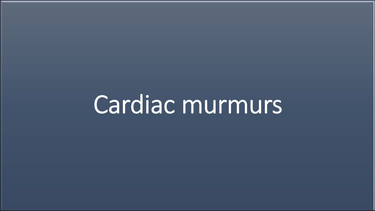 ivcd cardiac murmurs
