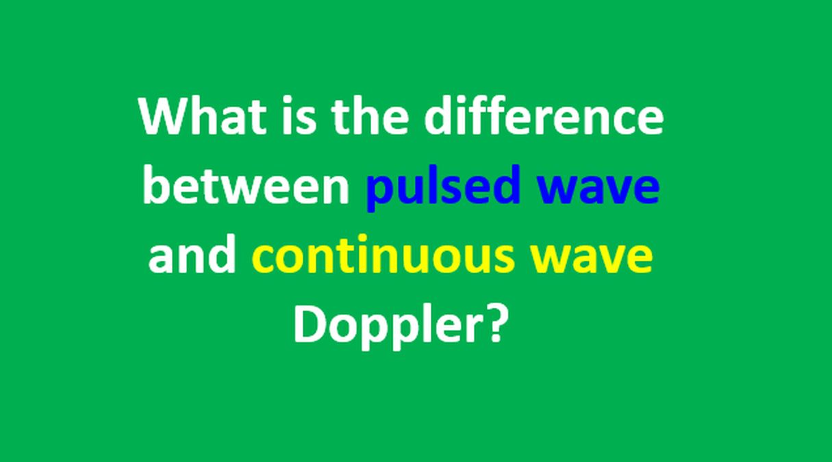 pulsed wave doppler