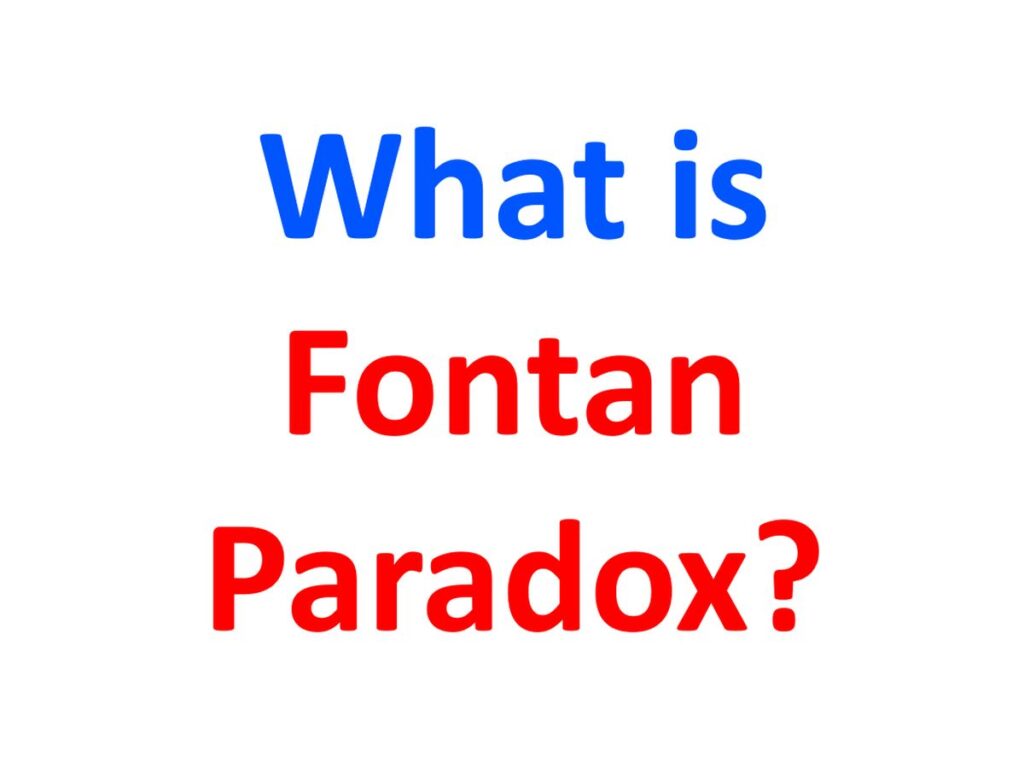 What is Fontan Paradox?