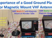 Importance of a Good Ground Plane for Magnetic Mount VHF Antenna