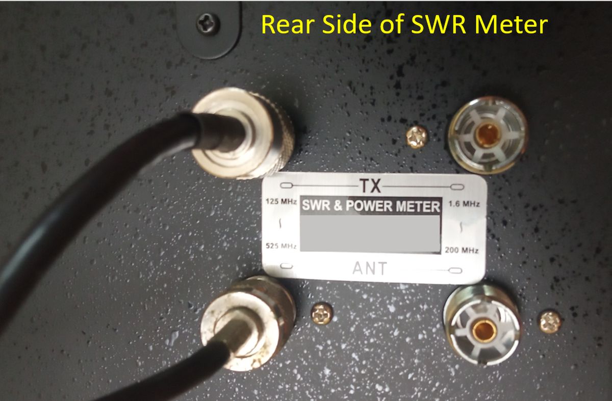Rear Side of SWR Meter