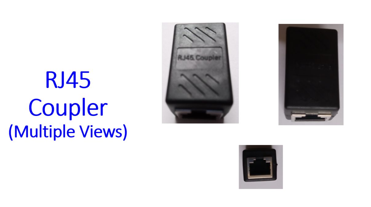 RJ45 Coupler (Multiple Views)