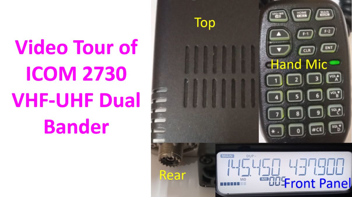 Video Tour of ICOM 2730 VHF-UHF Dual Bander