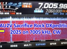 AU2V Sacrifice Rock DXpedition 2025 on 7005 kHz, CW