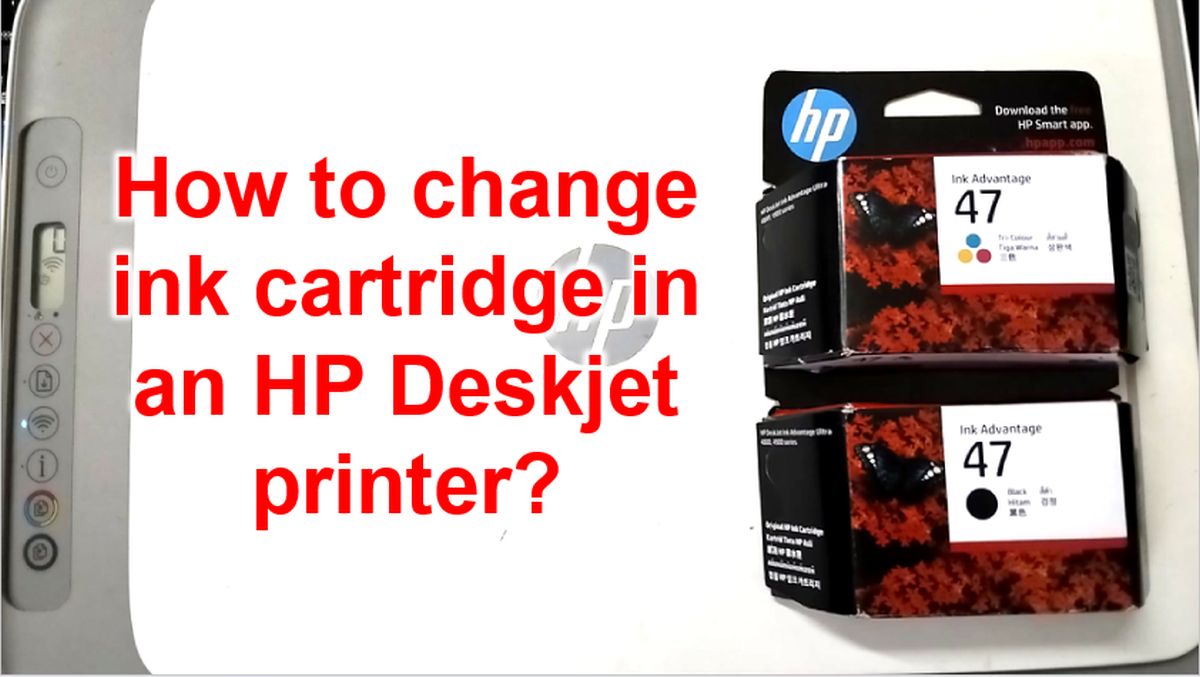 How to change ink cartridge in an HP deskjet printer - Johnson's Techworld