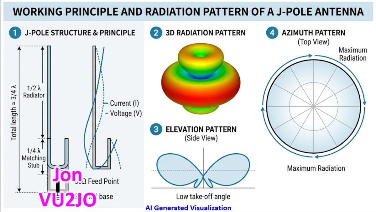 Working Principle and Radiation Pattern of a J-Pole Antenna - Johnson's ...